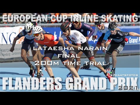 Lataesha Narain Final 200m Dual Time Trial EC Flanders Grand Prix 2021