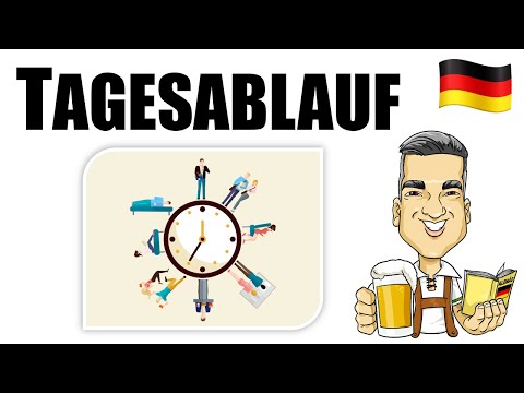 A Rotina Diária em Alemão (Tagesablauf auf Deutsch)
