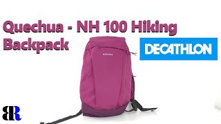 Decathlon QUECHUA NH 100 Hiking Backpack 10L | Unboxing + Test | Purple
