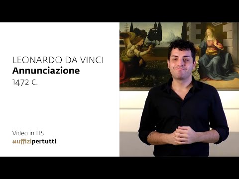 Uffizi per tutti - Video in LIS | Leonardo da Vinci, Annunciazione, 1472 c.