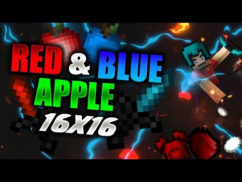 Blue And Red Apple V2 16x Pvp Texture Pack Release Minecraft