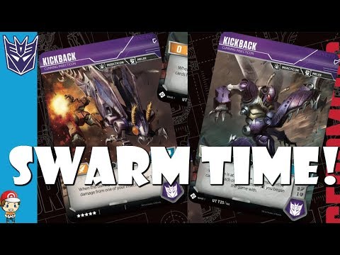 Kickback Saves the Insecticon Swarm in the Transformers TCG! Video