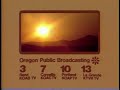 Oregon Public Broadcasting Station ID 1984