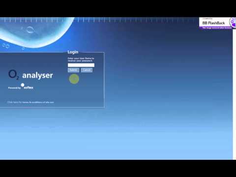 How to Login to O2 Analyser