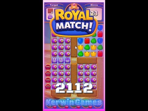 Royal Match Level 2112 - No Boosters Gameplay