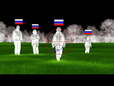 🔥Thermal Kill Zone Ukrainian Snipers Eliminate Russian Troops in the Dark