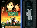 Opening To Mulan II US VHS 2005