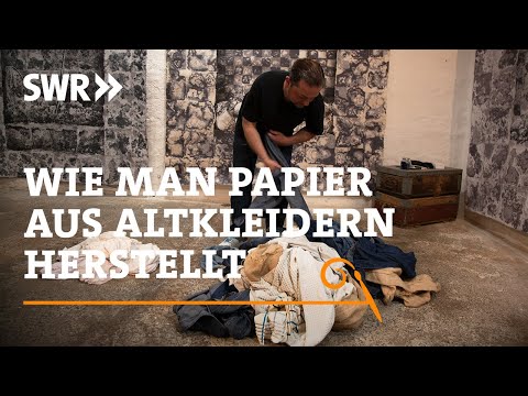 How to make paper from old clothes | SWR Handwerkskunst