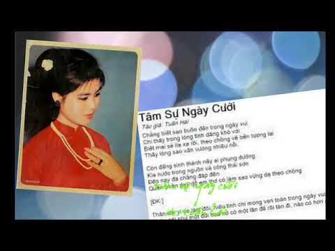 Tâm sự ngày cưới - Thanh Tuyền