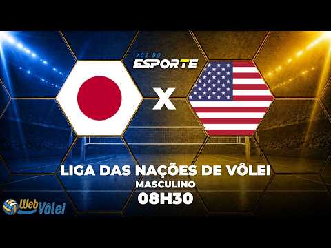 JAPÃO X ESTADOS UNIDOS - AO VIVO | VNL MASCULINA – 01/08/2026
