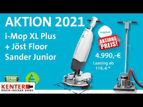Die volle Power mit unserer Aktion iMop XL Plus zusammen mit dem Jöst Floor Sander Junior
