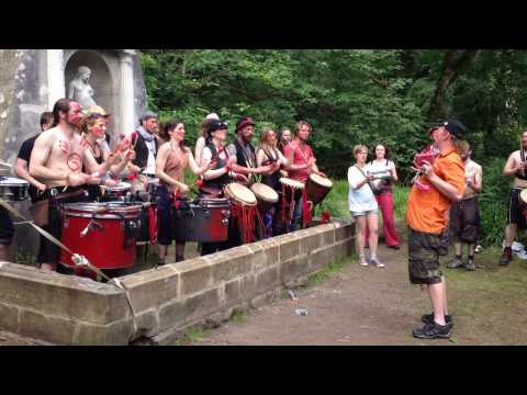 Beastie Drummers at Kelburn Garden Party 2014