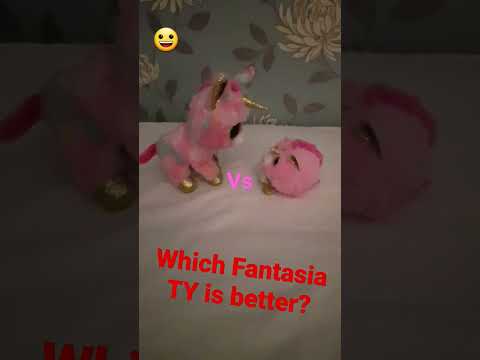 Which Fantasia TY is better? #roleplay #plushies #stories #story #teddies #cute #toys #fantasia #ty