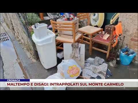 CRONACA. MALTEMPO E DISAGI: INTRAPPOLATI SUL MONTE CARMELO