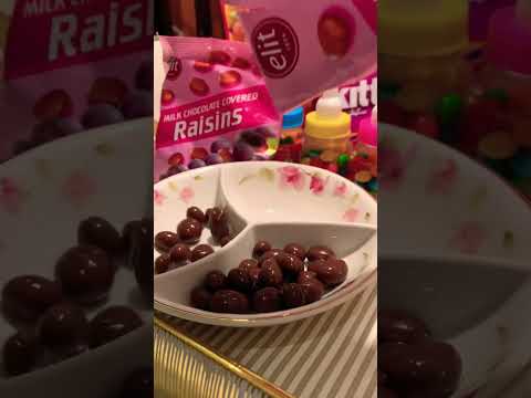The best Milk Chocolate Covered Raisins #satisfying #yummy #asmr #chocolate #viral #shorts #fyp