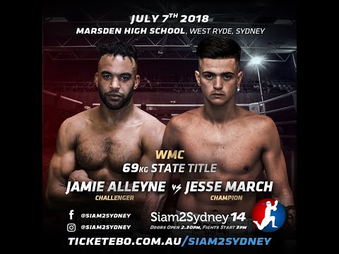 Siam 2 Sydney 14 - Jamie Alleyne vs Jesse James
