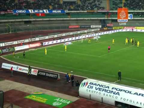 Chievo 1 2 AC Milan HQ Serie A  Calcio 2009/10