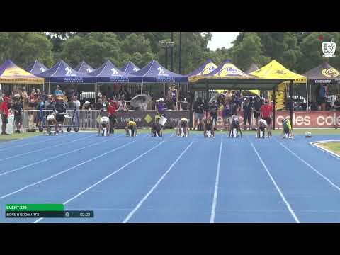 Boys U16 100m Timed Final 2 : 2024-25 State Track and Field Championships