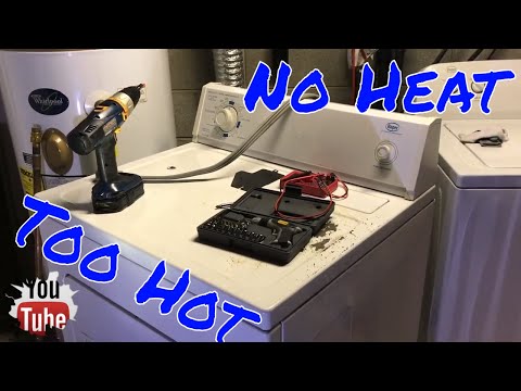 Roper Whirlpool Dryer Fix | Not Heating | Too Hot