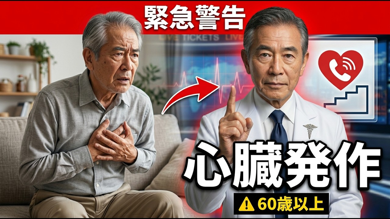 【60歳以上必見】一人の時に心臓発作が起きたら？シニアが知るべき7つの命を救う行動 | 【生存率を上げる】一人で心臓発作を乗り切る！60歳を過ぎたら絶対知るべき7つの救命法