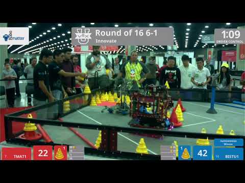 2018 VEXU Innovate R16 6-1 - TMAT1 vs BISTU1 - 87 to 83