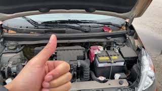 Mitsubishi Mirage – How to add windshield washer fluid