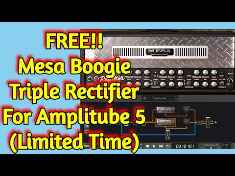 HOW To Get FREE Mesa Boogie TRIPLE RECTIFIER Amp Sim - AMPLITUBE 5 (IK Multimedia) - Install & Demo