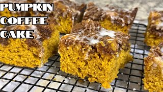 Pumpkin Coffee Cake with Cinnamon Streusel | Easy Fall Baking 