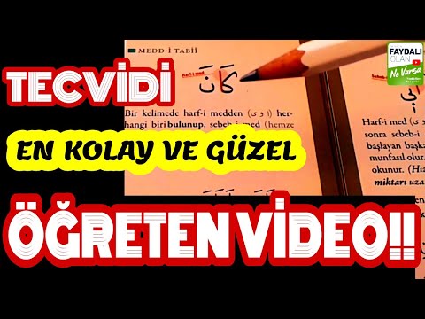 TECVİD ÖĞREN! Kur'an'ı Tecvidli Okumak İçin MUHTEŞEM Tecvidli Kur'an Öğreniyorum Dersi TÜM KURALLAR!