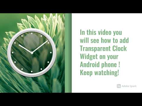 Transparent Analog Clock Video