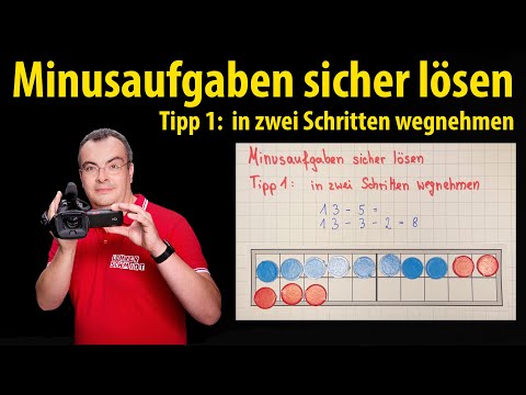 Minusaufgaben sicher lösen - Tipp 1: in zwei Schritten lösen | Grundschule