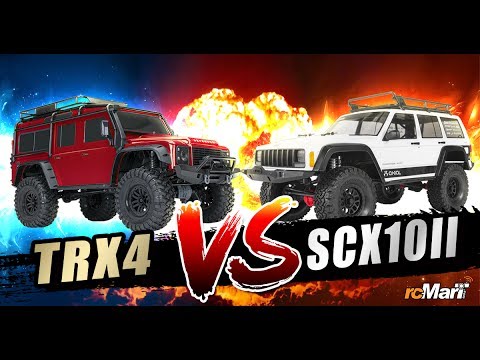 Traxxas TRX-4 vs. Axial SCX10 II Video