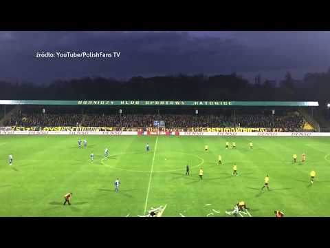 Bijatyka w trakcie derb GKS Katowice kontra RUCH Chorzów 23.10.2017