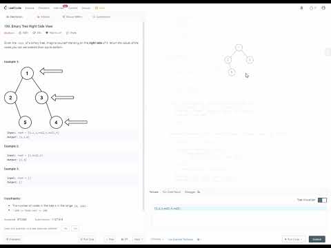 Leetcode Medium Revisit 199 Binary Tree Right Side View Java