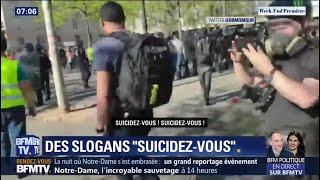 "Suicidez-vous": les slogans des gilets jaunes indignent les représentants de la police