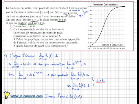 comment trouver le c dans une fonction exponentielle