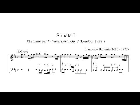 Francesco Barsanti – 6 Flute Sonatas