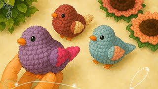Veja como fazer Passarinho de Crochê | Amigurumi tutorial
