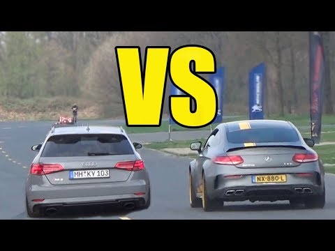 AUDI RS3 vs MERCEDES C63s AMG  😱**RS3 WON??**😱