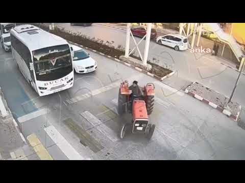 ışıklarda traktörle drift yapan adama ceza - 22 bin liralık drift