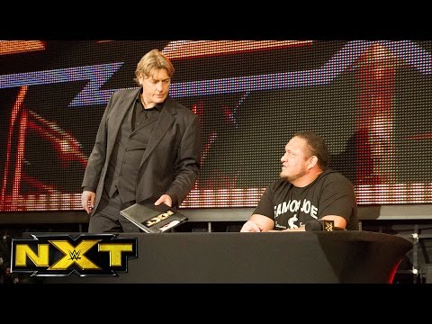WATCH: Shinsuke Nakamura and Samoa Joe sign their TakeOver: Toronto contract