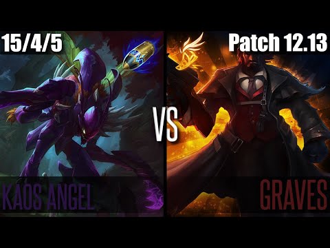 KAOS ANGEL KHA'ZIX vs GRAVES | EUW GRANDMASTER | Patch 12.13