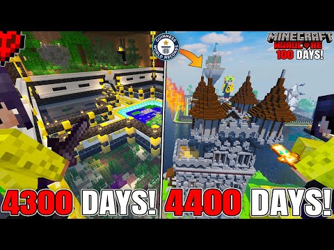 I Survived 4400 Days in Jungle Only World in Minecraft Hardcore(hindi) - Minecraft 100 days