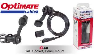 SAE zásuvka pro montáž na tenký panel TECMATE OPTIMATE SAE SOCKT M18 PANEL MOUNT typ O40