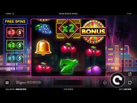 Miami Bonus Wheel – Video Gameplay