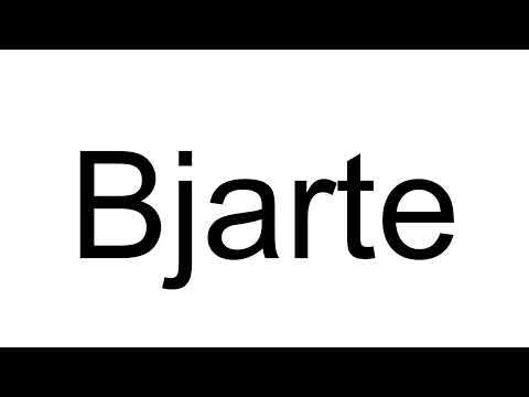 How to Pronounce Bjarte (Norwegian)