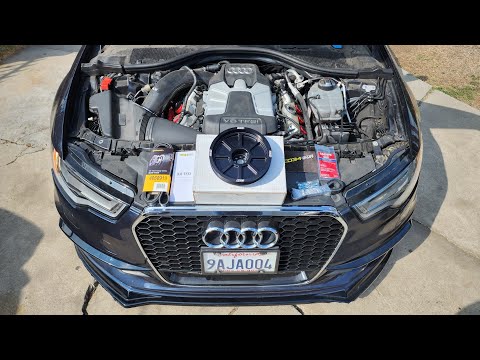 C7 Audi A6 3.0T Project : 034Motorsport 207mm Crank Pulley Installed