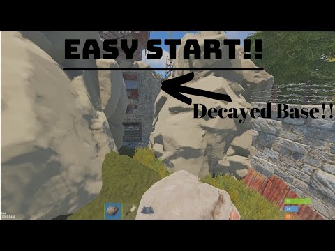 Rust Vanilla- Decayed Base Gives Me An Easy Start!!