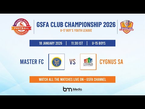GSFA CLUB CHAMPIONSHIP | MASTER FC VS CYGNUS SA | U15 BOYS YOUTH LEAGUE