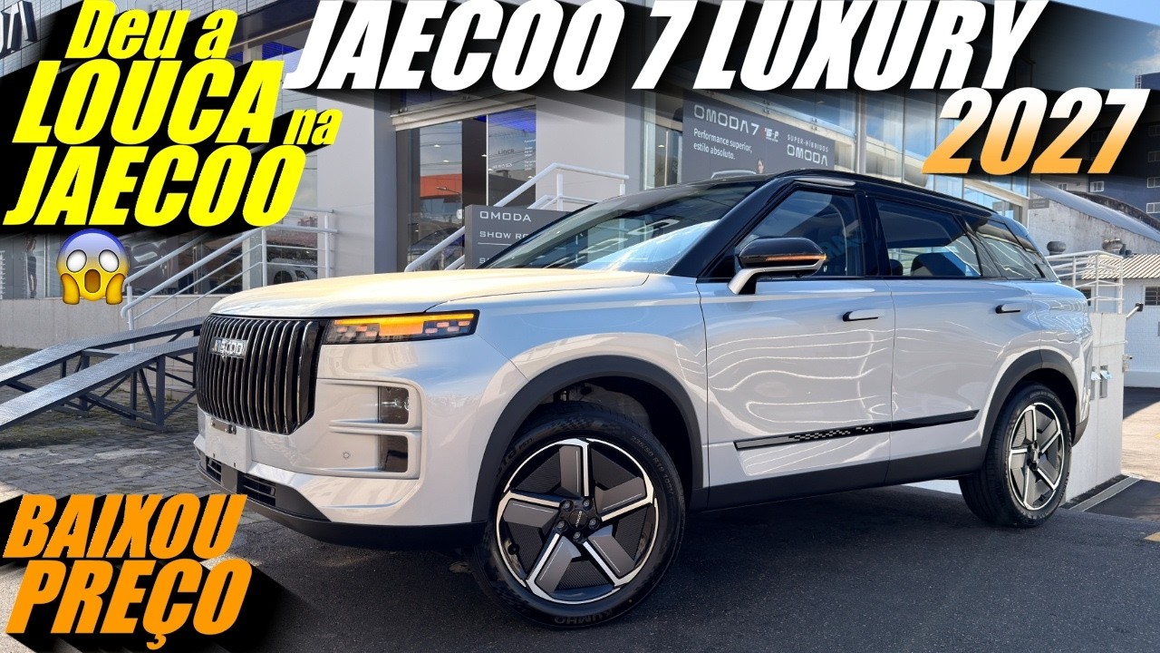 JAECOO 7 LUXURY 2027 CHEGOU COM MUDANÇAS! Baixou o Preço e tem Taxa 0%